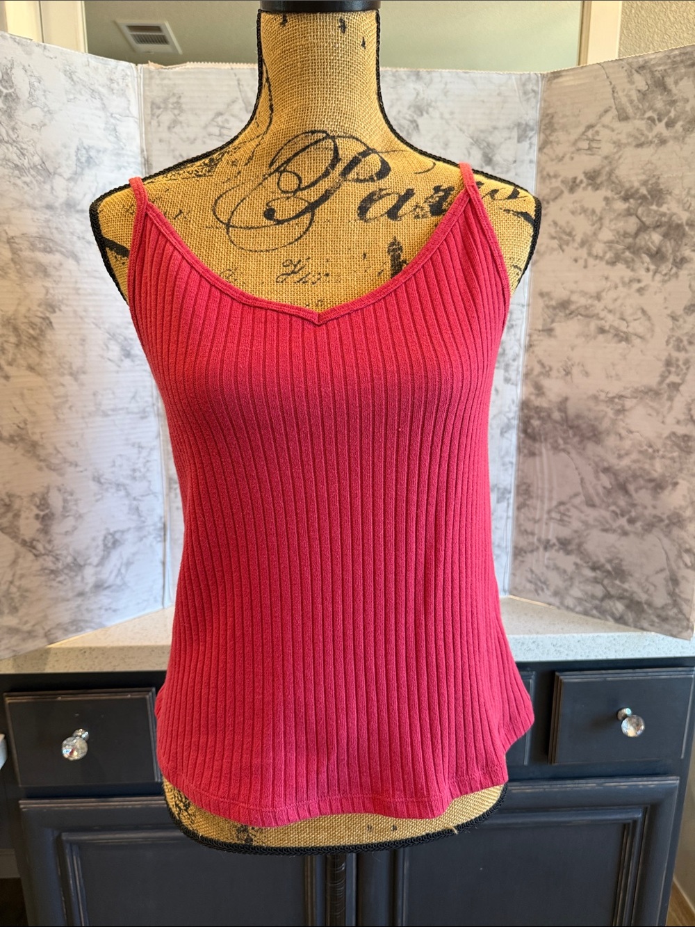 Old Navy Rib-Knit V-Neck Matching Sweater Tank Top - Begonia Rose